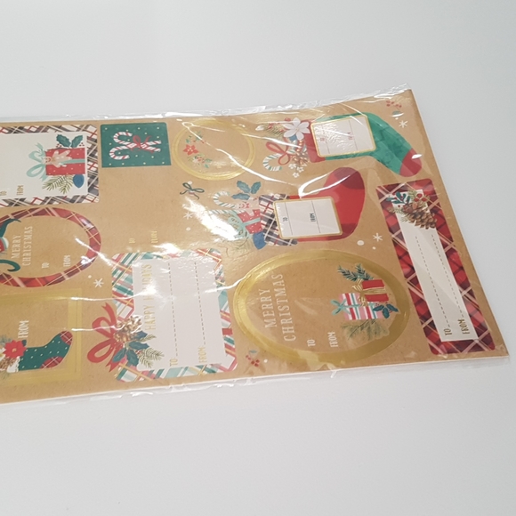 🎅🏼100 Stickers Gift Tags (10 Sheets) - Picture 7 of 12
